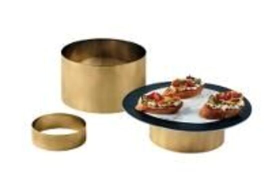 1 stk. Opsatser runde sæt 3 stk guld look