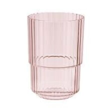 12 stk. Drikkeglas lyserød 40 cl Linea
