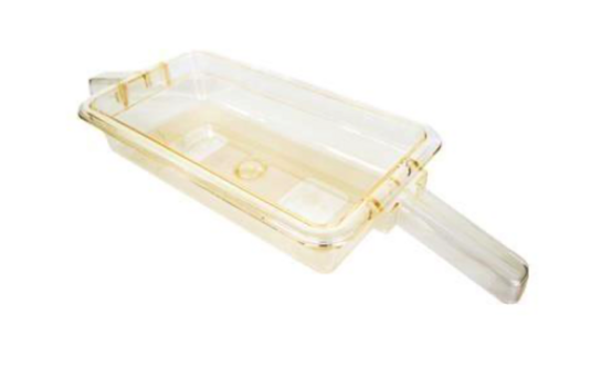 6 stk. Kantine varmefast gul 1/3-65 GN 2 greb Cambro