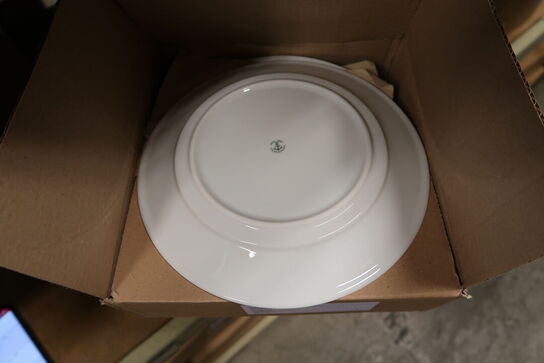 18 stk. Tallerken flad Fasett 250 mm Porsgrund