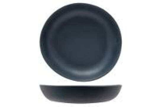 24 stk. Tallerken melamin dyb antrasit 174 mm Kupo