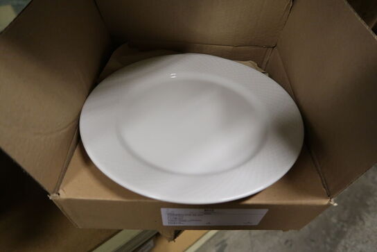 18 stk. Tallerken flad Fasett 250 mm Porsgrund