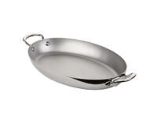 6 stk. Serveringpande m/2 håndtag B250 x D180mm Mauviel