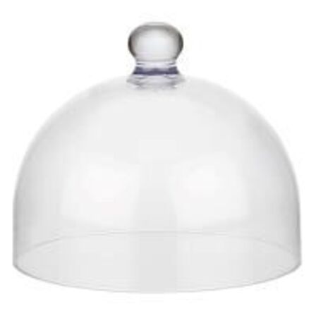 1 stk. Kage klokke i klar plast 210 mm H170 mm 