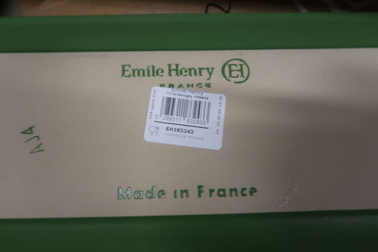 6 stk. Fad oval grøn B420 x D150 x H17 mm Emile Henry