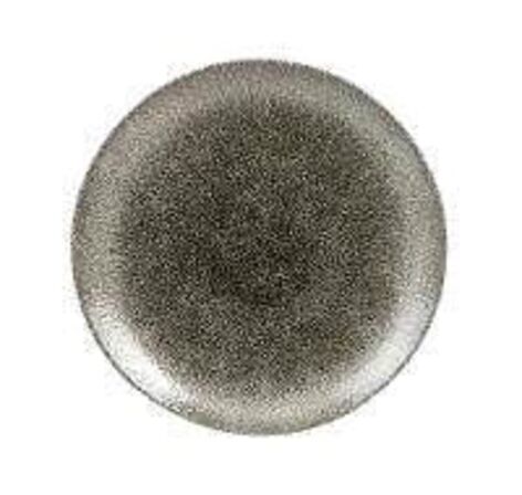 12 stk. Tallerken coupe sort 165 mm Studio Prints Raku Churchill