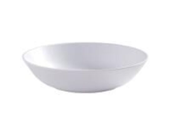 34 stk. Tallerken dyb hvid 220 mm Melamin