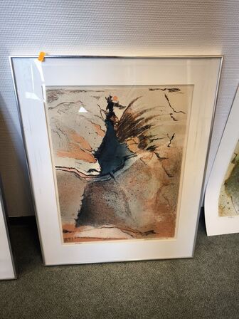 3 stk. litografi i passepartout JENS KROMANN 1978