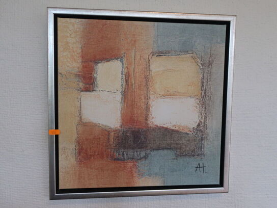 2 stk. lærredsprint i ramme 40x40