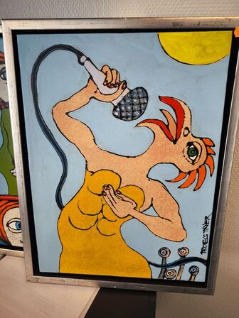 Maleri TROELS TRIER "Open Air 2013" 30x40 cm