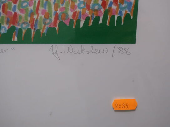 2 stk. litografi JOHNY WILSLEW "Sommer" & "Vinter" 1988 193/500