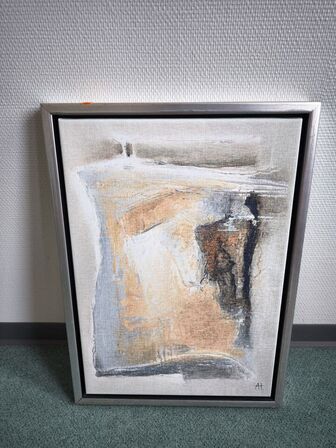 2 stk. lærredsprint i ramme 70x70 & 35x50