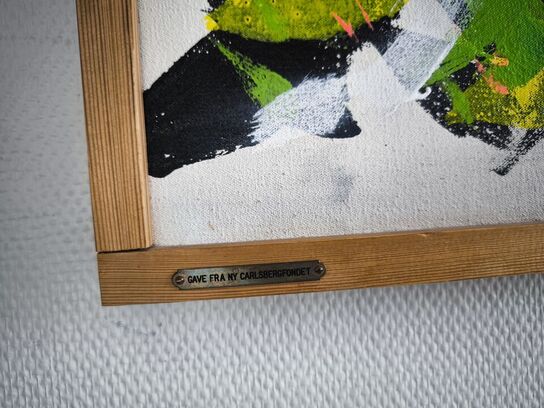 Stort maleri i ramme MERETE BARKER