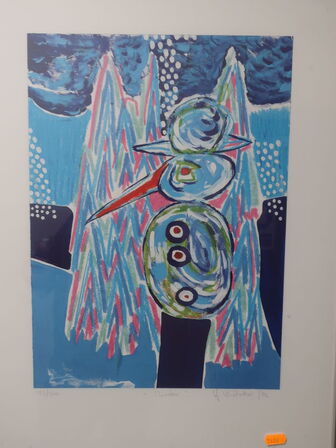 2 stk. litografi JOHNY WILSLEW "Sommer" & "Vinter" 1988 193/500