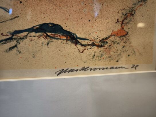 3 stk. litografi i passepartout JENS KROMANN 1978