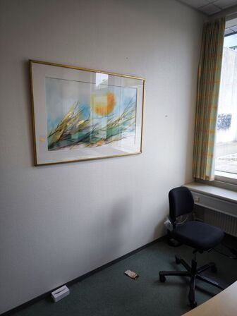 Akvarel i passepartout - ubekendt kunster