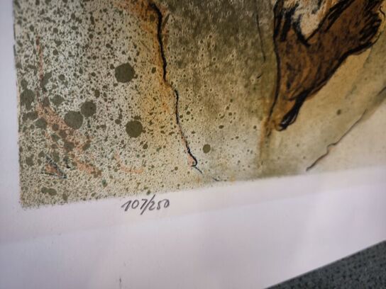 3 stk. litografi i passepartout JENS KROMANN 1978