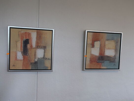 2 stk. lærredsprint i ramme 40x40