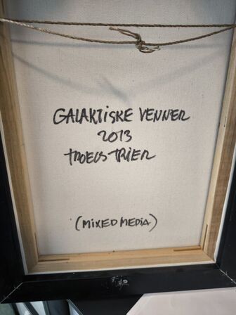 Maleri TROELS TRIER "Galaktiske Venner 2013" 30x40 cm