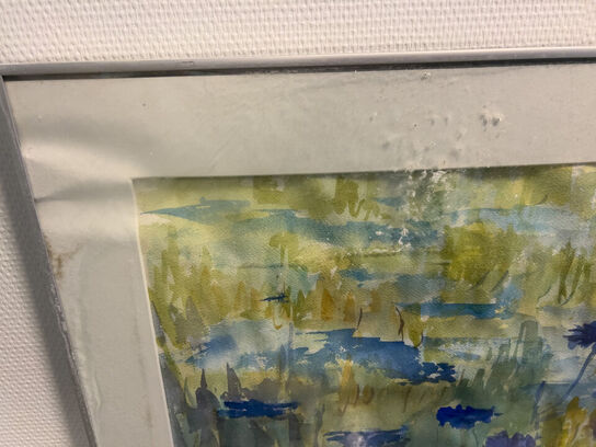 Litografi MAUD SINCLAIR 1990 (OBS: Har fået fugt)