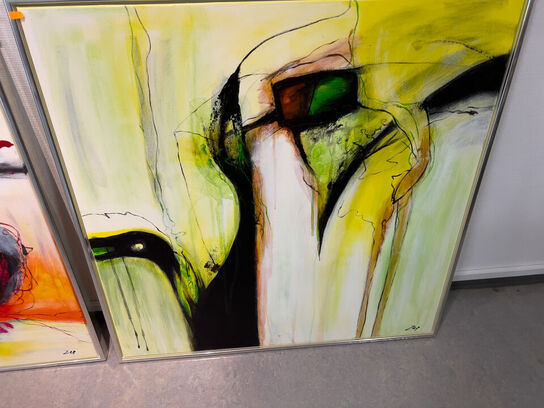 2 stk. lærredsprint i ramme