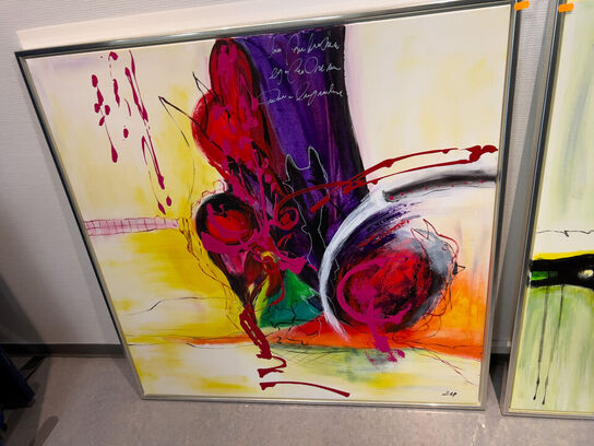 2 stk. lærredsprint i ramme