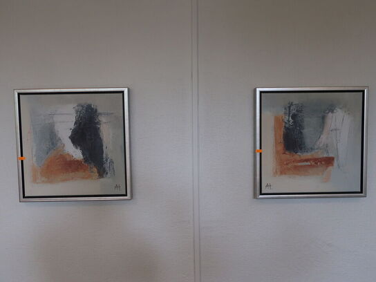 2 stk. lærredsprint i ramme 40x40