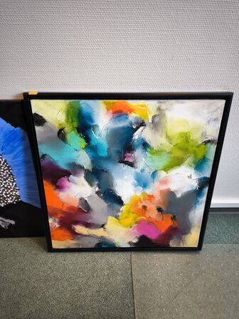 2 stk. akrylmalerier