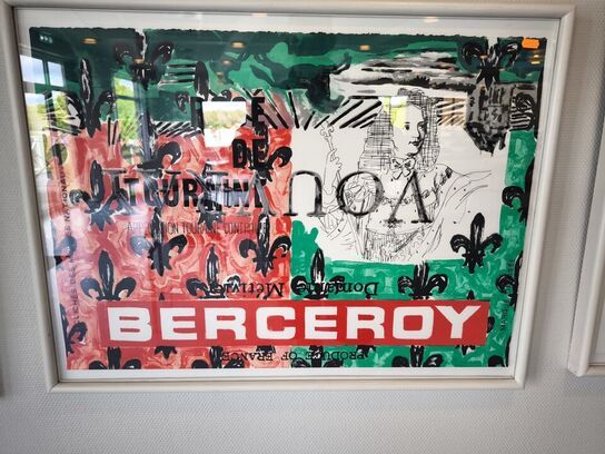 8 stk. litografier TROELS WÖRSEL "Wine Labels"