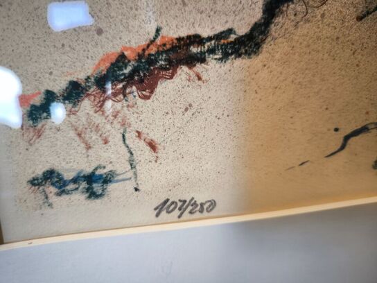 3 stk. litografi i passepartout JENS KROMANN 1978