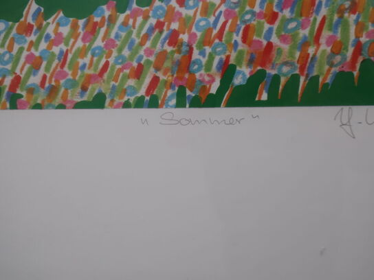 2 stk. litografi JOHNY WILSLEW "Sommer" & "Vinter" 1988 193/500