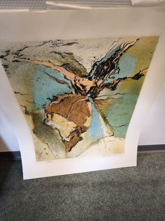 3 stk. litografi i passepartout JENS KROMANN 1978