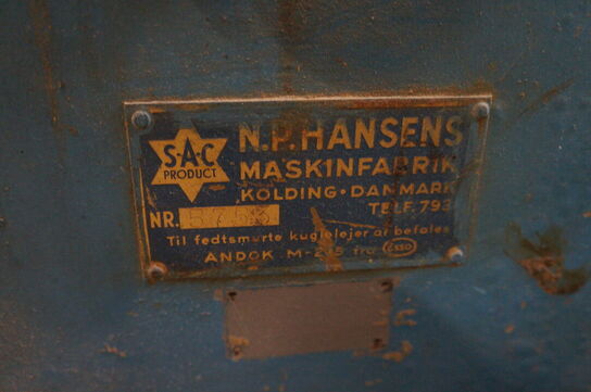 Langhulsborremaskine N.P.HANSENS MASKINFABRIK