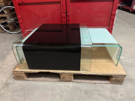 2 stk. Indskudsborde i glas