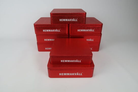 8 pk. Kagedåsesæt i metal