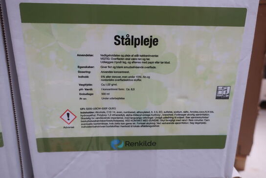 72 fl. RENKILDE stålpleje (á 500 ml)