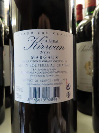 5 fl. rødvin, CHÂTEAU KIRVAN MARGAUX 2010, 3. Cru Grand Cru Classé, Margaux
