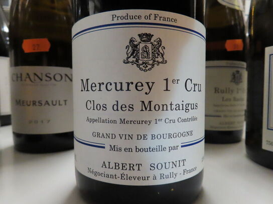 1 fl. rødvin, MERCUREY 1er CRU 2017, Clos des Montaigus, Maison Albert