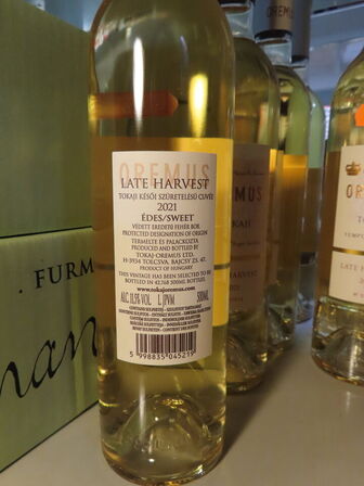 4 fl. dessertvin, OREMUS TOKAJI 2021, Late harvest, Tempos Vega Sicilia