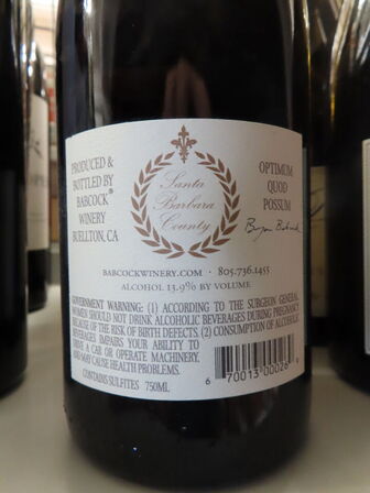 4 fl. hvidvin, BABCOCK 2018 Chardonnay