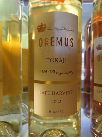 2 fl. dessertvin, OREMUS TOKAJI 2022, Late harvest, Tempos Vega Sicilia