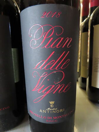 6 fl. rødvin, PIAN DELLE VIGNE BRUNELLO DE MONTALCINO 2018, Antinori Tenuta