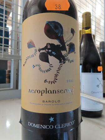 1 fl. rødvin, AEROPLANSERVEJ BAROLO 2011, Domenico Clerico Servaj Serralunga