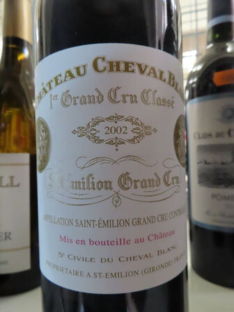 1 fl. rødvin, CHÀTEAU CHEVAL BLANC 2002, Saint Emilion, 1er Grand Cru Classé