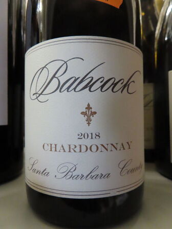 4 fl. hvidvin, BABCOCK 2018 Chardonnay