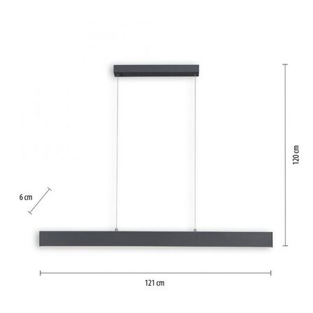 Paul neuhaus q-nila2 langbordspendel antracit m. remote(ubrugt)