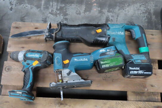 3 stk elværktøj MAKITA