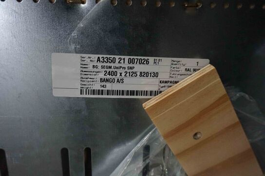 Supergate ledhejseport med automatik 2400x2125 mm 