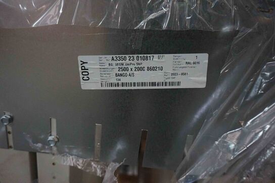 Prodoor highline ledhejseport med automatik 2500x2000 mm 