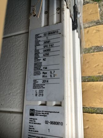 Hørmann ledhejseport uden automatik 4000x4250 mm 